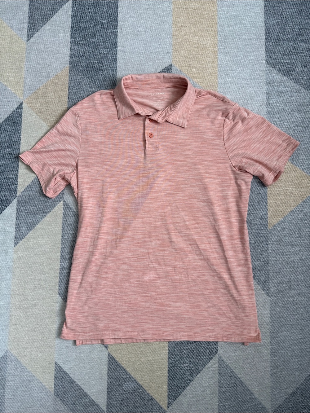 Men's Heather Peach Polo Shirt
